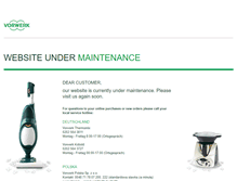 Tablet Screenshot of maintenance2.vorwerk.com